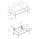 3807 Washed Oak Rectangular Lift Top Cocktail Table