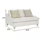 Wilmington Copenhagen 60" Loveseat with 2 Pillows