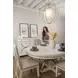 Point Breeze Fresh White and Soft Gray Glaze 2 Door Credenza with Metal
