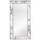 Dion Silver Leaf Antiqued Rectangular Floor Mirror
