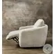 Bonnie White Faux Fur Swivel Chair with Power Footrest