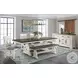 Drake Rustic White and French Oak Dining Bench