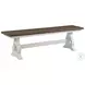 Drake Rustic White and French Oak Dining Bench