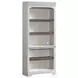 Drake Rustic White and French Oak Adjustable Height Lift Home Office Set