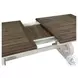 Drake Rustic White and French Oak Trestle Extendable Dining Table