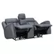 Maveric Bette Lapis 79" Zero Gravity Triple Power Reclining Loveseat with Console and USB Charging
