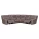Lawson Sydney Brunette Modular Zero Gravity Power Reclining Sectional with Adjustable Headrest and USB Charging