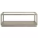 Glaze Bezel Rectangular Glass Top Cocktail Table