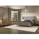Loft Gray Upholstered King Panel Bed