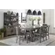 Lodge Black Upholstered Counter Height Chair Set of 2