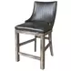 Lodge Black Swivel Counter Height Sling Chair Set of 2