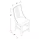 Lodge Black Swivel Counter Height Sling Chair Set of 2