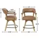 Rylie Brown Swivel 24″ Counter Height Captains Chair