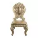 Seville Gold Upholstered Side Chair with Nailhead Trim Set of 2