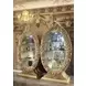 Seville Gold 2 Door Curio Cabinet with LED