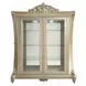 Vatican Champagne Silver 2 Door Curio Cabinet with LED