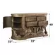 Constantine Brown and Gold 2 Door Server