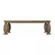 Constantine Brown and Gold 108" Rectangular Dining Table