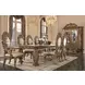 Constantine Brown and Gold 108" Rectangular Dining Table