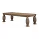 Constantine Brown and Gold 108" Rectangular Dining Table