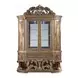 Constantine Brown and Gold 6 Door Curio Cabinet with LED