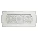 Vanaheim Antique White 108" Rectangular Glass Top Dining Table