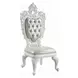 Vanaheim Antique White Glass Top Dining Room Set