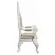 Vanaheim Antique White Glass Top Dining Room Set
