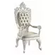 Vanaheim Antique White Glass Top Dining Room Set