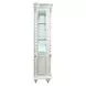 Vanaheim Antique White 4 Door Curio Cabinet with LED