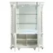 Vanaheim Antique White 4 Door Curio Cabinet with LED