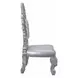 Valkyrie Antique Platinum Upholstered Side Chair with Nailhead Trim Set of 2