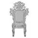 Valkyrie Antique Platinum Upholstered Side Chair with Nailhead Trim Set of 2