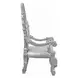 Valkyrie Antique Platinum Upholstered Arm Chair with Nailhead Trim Set of 2