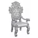 Valkyrie Antique Platinum Upholstered Arm Chair with Nailhead Trim Set of 2