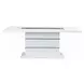 Elizaveta Gray and White 79" Rectangular Dining Table
