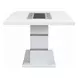 Elizaveta Gray and White 79" Rectangular Dining Table