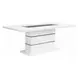 Elizaveta Gray and White 79" Rectangular Dining Table