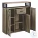 Abiram Rustic Oak Server