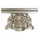 Danae Champagne and Gold 110" Rectangular Dining Table