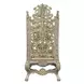 Danae Champagne Upholstered Side Chair with Nailhead Trim Set of 2