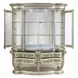 Danae Champagne and Gold Rectangular Dining Room Set