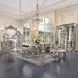 Danae Champagne and Gold 4 Door Curio Cabinet with LED