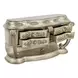 Danae Champagne and Gold 4 Drawer Server