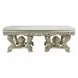 Sorina Antique Gold Rectangular Glass Top Dining Room Set