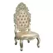 Sorina Antique Gold Rectangular Glass Top Dining Room Set