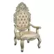 Sorina Antique Gold Rectangular Glass Top Dining Room Set
