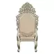 Sorina Gold Upholstered Arm Chair with Nailhead Trim Set of 2