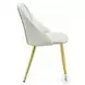Gaines White Synthetic Leather Side Chair Set of 2