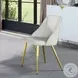 Gaines White Synthetic Leather Side Chair Set of 2